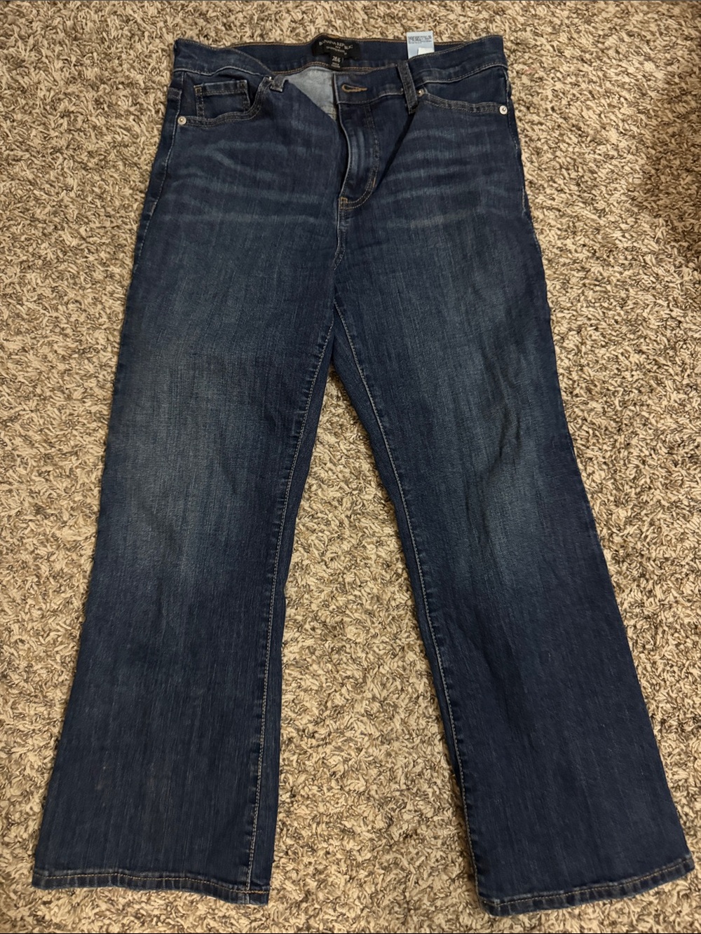 Banana Republic Dark Blue cropped Bootcut Jeans - Women's